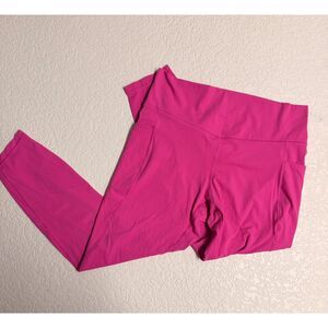 Member’s Mark Everyday High-Rise Ankle Leggings Hot Pink XL NWT